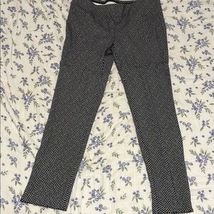 Chico's Black and White Cropped Ankle Pants
